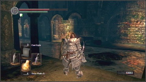 After killing opponents, look for a small passage with the stairs leading up - Depths - p. 3 - Walkthrough - Dark Souls - Game Guide and Walkthrough