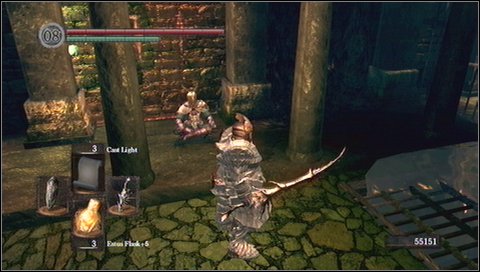 A path to Gaping Dragon boss leads through side dark passage - Depths - p. 3 - Walkthrough - Dark Souls - Game Guide and Walkthrough