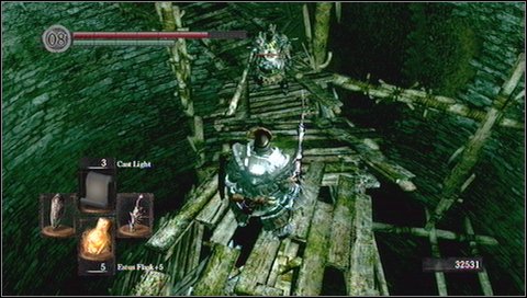 Going forward you'll encounter weaker but also dangerous violet ghouls - Blighttown - p. 1 - Walkthrough - Dark Souls - Game Guide and Walkthrough