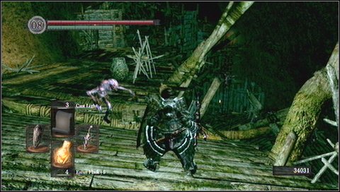 A several meters further, next to wooden construction, you'll see a warrior with a blowdart - Blighttown - p. 1 - Walkthrough - Dark Souls - Game Guide and Walkthrough