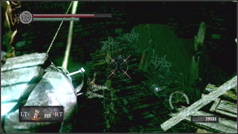 Try to lure them out using arrows (aim at head to inflict more damage) - Blighttown - p. 1 - Walkthrough - Dark Souls - Game Guide and Walkthrough