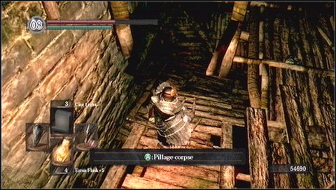 After killing the enemies, run into a tunnel - Blighttown - p. 3 - Walkthrough - Dark Souls - Game Guide and Walkthrough