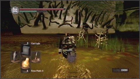 After collecting these items, go back over the roots over the machine and climb up - Blighttown - Swamps - Walkthrough - Dark Souls - Game Guide and Walkthrough