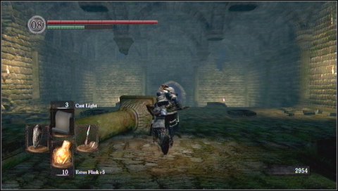 Run into a forest and look for a first enemy - these are walking bushes - Darkroot Garden - p. 1 - Walkthrough - Dark Souls - Game Guide and Walkthrough