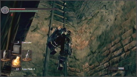 Behind the secret passage you'll find one more ladder up - Sen's Fortress - p. 1 - Walkthrough - Dark Souls - Game Guide and Walkthrough