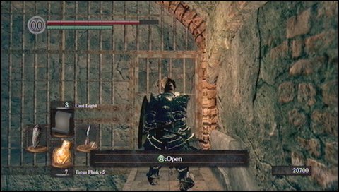 You'll see a ramp to a chamber, where giant rocks are loaded - Sen's Fortress - p. 2 - Walkthrough - Dark Souls - Game Guide and Walkthrough