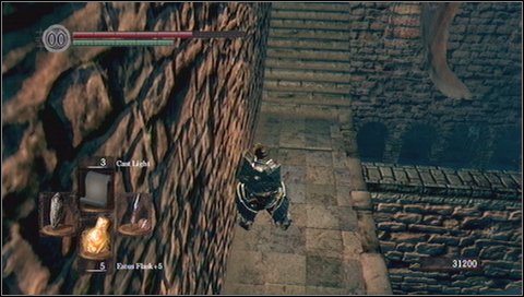 Go up the stairs and enter fog - Sen's Fortress - p. 3 - Walkthrough - Dark Souls - Game Guide and Walkthrough