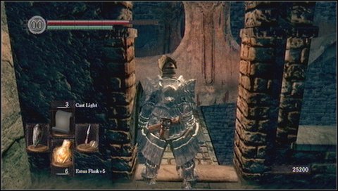 On the other side deal with a lizard to the right - Sen's Fortress - p. 3 - Walkthrough - Dark Souls - Game Guide and Walkthrough