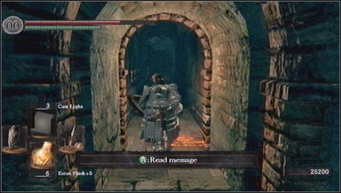 Behind the trap, turn left and walk until you get to another swinging blades - Sen's Fortress - p. 3 - Walkthrough - Dark Souls - Game Guide and Walkthrough