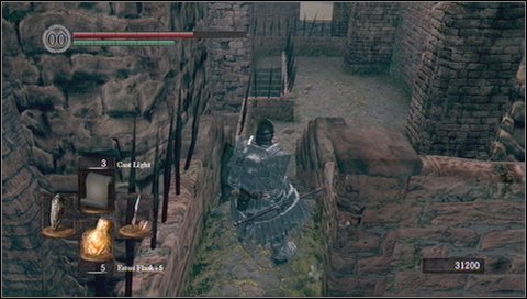 You'll encounter a knight - you were fighting with similar monsters in Undead Parish - Sen's Fortress - p. 3 - Walkthrough - Dark Souls - Game Guide and Walkthrough