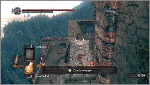 There is an undead knight in the left part of tower - Sen's Fortress - p. 5 - Walkthrough - Dark Souls - Game Guide and Walkthrough