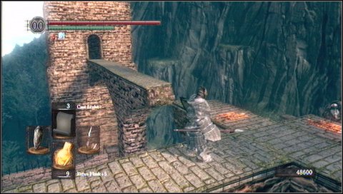 Run inside the tower, to hide from bombs - Sen's Fortress - p. 5 - Walkthrough - Dark Souls - Game Guide and Walkthrough