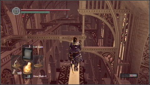 A problem with ninjas lies in fact, that opponents will throw arrows at you from a distance - Anor Londo - p. 2 - Walkthrough - Dark Souls - Game Guide and Walkthrough