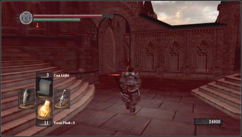 Watch out for next gargoyles - some of them are lurking below at the wall - Anor Londo - p. 3 - Walkthrough - Dark Souls - Game Guide and Walkthrough