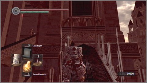 A problem is that you have to get to the top, avoiding bolts and then turn to the right to one of them and kill him - Anor Londo - p. 3 - Walkthrough - Dark Souls - Game Guide and Walkthrough