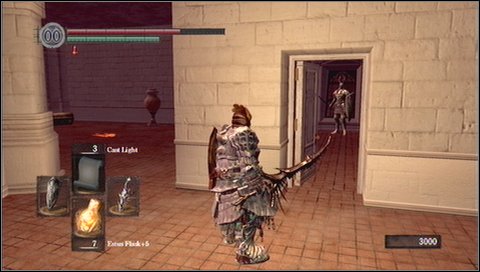 Now go to the other side of the floor - at the exit to the balcony you'll encounter an archer - Anor Londo - p. 4 - Walkthrough - Dark Souls - Game Guide and Walkthrough