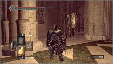 After the fight, open the large door using the lever (it is valuable shortcut) - Anor Londo - p. 6 - Walkthrough - Dark Souls - Game Guide and Walkthrough