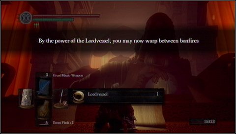 She will give you a very useful item - Lordvessel - Anor Londo - p. 6 - Walkthrough - Dark Souls - Game Guide and Walkthrough