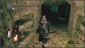 Around the corner [1] you'll get to the corridor with a skeleton archer at its end - The Catacombs - p. 2 - Walkthrough - Dark Souls - Game Guide and Walkthrough