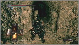 Next to the necromancer you'll find a small chamber - if you go deeper, you'll fall down the hole - The Catacombs - p. 2 - Walkthrough - Dark Souls - Game Guide and Walkthrough