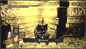 Once you defeat a pair of skeletons in ruins, [1] you can climb higher and collect few items - 3 Eye of Death among other things - Tomb of Giants - p. 1 - Walkthrough - Dark Souls - Game Guide and Walkthrough