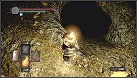 After killing both dogs, move towards and archer on the other side and kill him - Tomb of Giants - p. 2 - Walkthrough - Dark Souls - Game Guide and Walkthrough