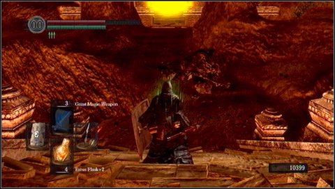 At the bottom Taurus will attack you - apply the same tactics as previously - Demon Ruins - p. 2 - Walkthrough - Dark Souls - Game Guide and Walkthrough