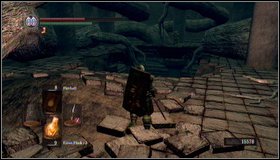 Once you get to the bottom, kill statues and turn to the tunnel where you can see an item - Lost Izalith - p. 2 - Walkthrough - Dark Souls - Game Guide and Walkthrough