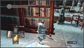 An alternative way of clearing the chamber is to run behind the left or right bookcase - The Dukes Archives - p. 2 - Walkthrough - Dark Souls - Game Guide and Walkthrough