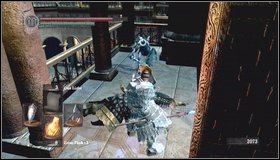 Run to the left, through a small tunnel (in some cases mages teleport there) - The Duke's Archives II - p. 1 - Walkthrough - Dark Souls - Game Guide and Walkthrough