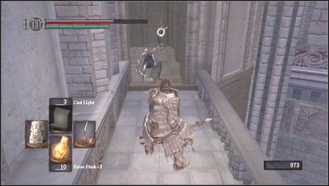 Go up the stairs and turn right to the library - The Duke's Archives II - p. 1 - Walkthrough - Dark Souls - Game Guide and Walkthrough