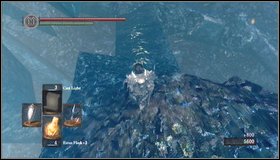 After entering the cave, turn right and fight with a golem - Crystal Cave - Walkthrough - Dark Souls - Game Guide and Walkthrough