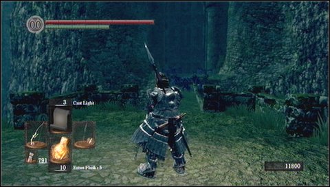 Drake is a very mighty enemy, who hits from a close distance and attacks with lightning - Bonus - Valley of Drakes - Walkthrough - Dark Souls - Game Guide and Walkthrough