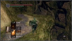 Run forwards on the branch, heading down - Bonus - The Great Hollow - Walkthrough - Dark Souls - Game Guide and Walkthrough