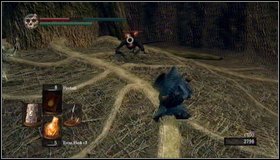 Head down, going from one walkway to another - Bonus - The Great Hollow - Walkthrough - Dark Souls - Game Guide and Walkthrough