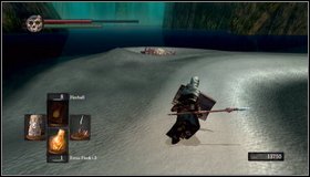 Run over the sand forwards [1], watching out for shells buried in the wider part of the dune - Bonus - Ash Lake - Walkthrough - Dark Souls - Game Guide and Walkthrough