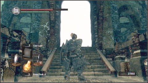 Before leaving this location (you have to jump from the bridge at its end), pick up Xanthous armor - Bonus - Painted World of Ariamis - p. 3 - Walkthrough - Dark Souls - Game Guide and Walkthrough