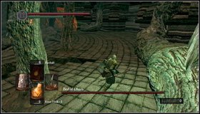 After returning to the arena, run along the wall to the opposite direction - The Bed of Chaos - How to kill a boss - Dark Souls - Game Guide and Walkthrough