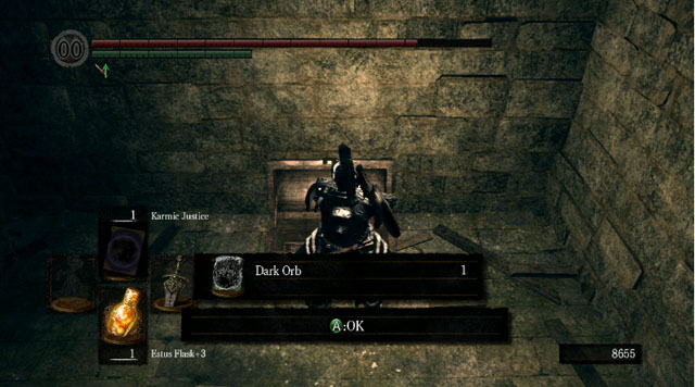 Collect the item from the chest. - Oolacite Township - Artorias Of The Abyss - walkthrough - Dark Souls - Game Guide and Walkthrough