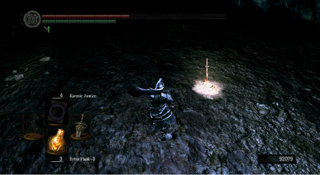 Start a bonfire - Chasm of the Abyss - Artorias Of The Abyss - walkthrough - Dark Souls - Game Guide and Walkthrough