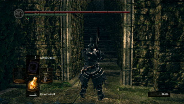 Climb up the stairs - Oolacite Township II - Artorias Of The Abyss - walkthrough - Dark Souls - Game Guide and Walkthrough