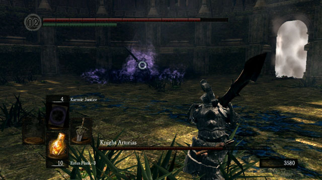 Artorias is loading the AoE attack - Knight Artorias - Artorias Of The Abyss - How to kill a boss - Dark Souls - Game Guide and Walkthrough