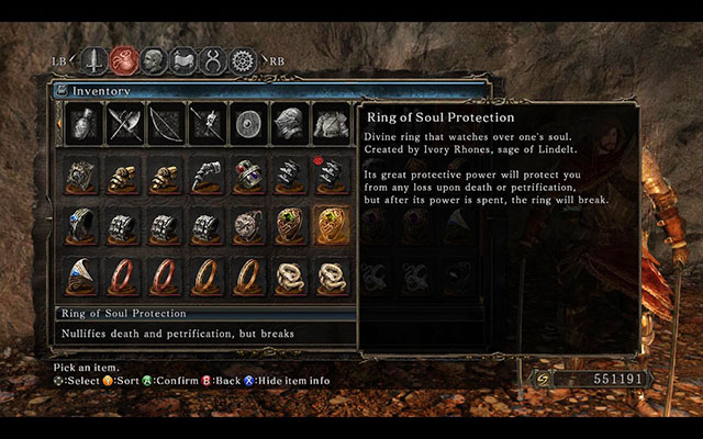 Ring of Soul Protection can be very useful - Death - Basics - Dark Souls II - Game Guide and Walkthrough