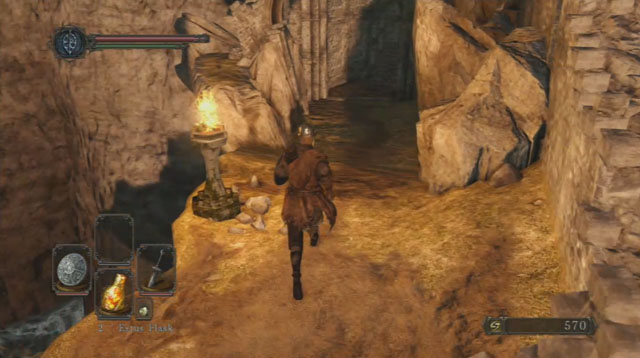 Go along the slope - Forest Of The Fallen Giants (I) - Walkthrough - Dark Souls II - Game Guide and Walkthrough