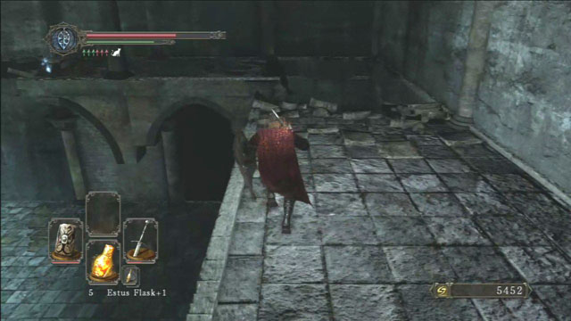 Jump over the hole. - The Lost Bastille - Interior - Walkthrough - Dark Souls II - Game Guide and Walkthrough