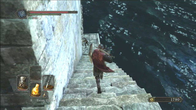 Run down the stairs. - Sinners Rise - Walkthrough - Dark Souls II - Game Guide and Walkthrough