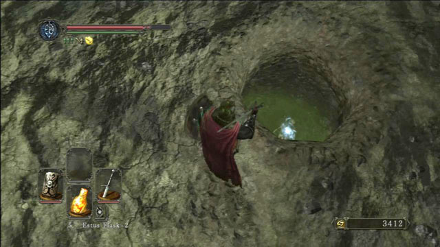Jump into the hole. - Harvest Valley - Walkthrough - Dark Souls II - Game Guide and Walkthrough