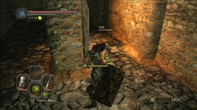Defeat the enemy and climb up the ladder. - Earthen Peak - Walkthrough - Dark Souls II - Game Guide and Walkthrough