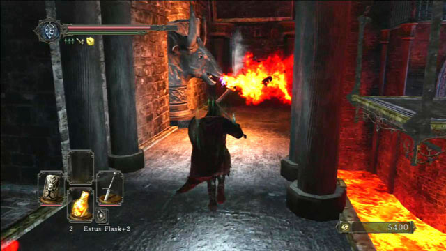 Watch out for the flames. - Iron Keep - the road to the King - Walkthrough - Dark Souls II - Game Guide and Walkthrough