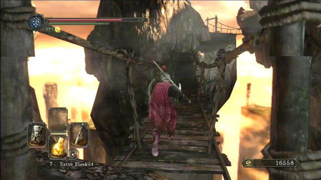 Go across the bridge - Dragon Aerie - Walkthrough - Dark Souls II - Game Guide and Walkthrough